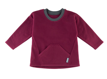 Флисовый лонгслив-оверсайз "Темно-розовый" ФЛС-2-ТРОЗ (размер 86) - Лонгсливы - интернет гипермаркет детской одежды Смартордер