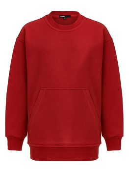 Толстовка оверсайз подростковая "Красный" СВИТШ-П-КРАСН (размер 146) - Наш новый бренд: Кинкло, Kinclo - интернет гипермаркет детской одежды Смартордер